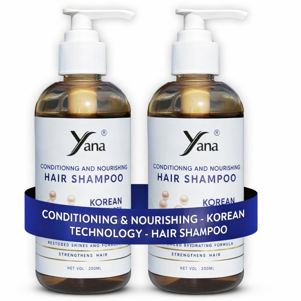 Yana Fights Hair Loss Daily Routine Shampoo and Conditioner for Women Hair Fall with DHT Blocker, Formulated for Thinning Hair & Hair Growth Support, Infused with Natural Oils For Women (Pack of 2)
