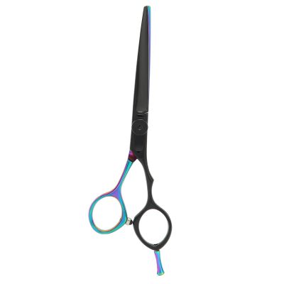 Barber Scissors Stainless Steel Hair Cutting Shears, Lightweight Ergonomic Beard and Mustache Trimming Scissors with Sharp Blades, Easy to Clean for Barbershop Home Use (Flat Scissors: for Pets' Body