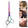 Barber Scissors Stainless Steel Hair Cutting Shears, Lightweight Ergonomic Beard and Mustache Trimming Scissors with Sharp Blades, Easy to Clean for Barbershop Home Use (Flat Scissors: for Pets' Body view 4