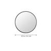 HINTRMENT Compact Makeup Mirror 10X Magnification ABS Glass Round Portable view 2
