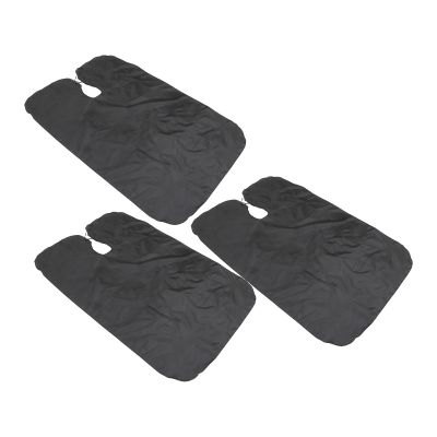 Homoyoyo 3pcs Black Barber Cape 140x90cm Waterproof Hair Cutting Cape Hair Styling Apron for Adults Salon and Home Use