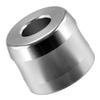KICHOUSE Razor Storage Stand Aluminum Alloy Large Diameter Secure Razor Holder Silver for Mens Shaving Bathroom Organizer view 1
