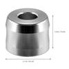 KICHOUSE Razor Storage Stand Aluminum Alloy Large Diameter Secure Razor Holder Silver for Mens Shaving Bathroom Organizer view 2