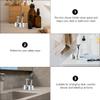 KICHOUSE Razor Storage Stand Aluminum Alloy Large Diameter Secure Razor Holder Silver for Mens Shaving Bathroom Organizer view 4