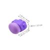 Abaodam Cat Claw Paw Shaped Cosmetic Brush 2pcs Purple Travel Foundation and Blush Makeup Blending Brush for Portable Face Concealer Application view 2
