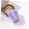 Abaodam Cat Claw Paw Shaped Cosmetic Brush 2pcs Purple Travel Foundation and Blush Makeup Blending Brush for Portable Face Concealer Application view 4