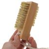 Zerodeko Small Double-sided Nail Brush and Sisal Handle, Wooden Fingernail Cleaning Scrub Brush with Hanging Rope for Manicure and Pedicure Use view 4
