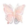 Meideli Butterfly Hair Clip, Double Layer Mesh Butterfly with Imitation Pearls, Cute Small Hair Clips for Women Girls Daily Styling Beige view 1
