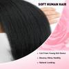 Kinky Straight Bundles Yaki Straight Bundles Human Hair 24 24 24 inch 12A 100% Unprocessed Virgin Full and Thick 3 Bundles, Silky Soft, No Shedding, No Smell, No Tangle view 3
