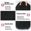 Kinky Straight Bundles Yaki Straight Bundles Human Hair 24 24 24 inch 12A 100% Unprocessed Virgin Full and Thick 3 Bundles, Silky Soft, No Shedding, No Smell, No Tangle view 4
