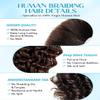 100% Unprocessed Human Hair for Braiding, #4 Medium Brown Pre-Separated Curly Bulk Hair, 12A Grade Deep Boho Braiding Hair Extensions, Seamless Natural Dark Hair,16 Inch 100g 2 Bundles view 3