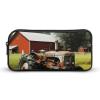 HETVBNS Company Farm Tractor Pencil Case Large Capacity, Durable Pencil Pouch Portable Small Cosmetic Bag with Metal Zipper, Simple Makeup Pouch Aesthetic Toiletry Bag for Travel Office view 1