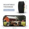 HETVBNS Company Farm Tractor Pencil Case Large Capacity, Durable Pencil Pouch Portable Small Cosmetic Bag with Metal Zipper, Simple Makeup Pouch Aesthetic Toiletry Bag for Travel Office view 2