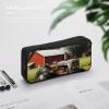 HETVBNS Company Farm Tractor Pencil Case Large Capacity, Durable Pencil Pouch Portable Small Cosmetic Bag with Metal Zipper, Simple Makeup Pouch Aesthetic Toiletry Bag for Travel Office view 4