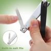 2 Pack Fingernail Clipper Curved Blade Sharp Stainless Steel Fingernail and Toenail Trimmers Large Nail Clippers Black Nail Cutter for Men and Women view 4