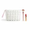 Vestamore Large Capacity Puffer Quilted Makeup Bag With Detachable Wrist Strap, Polyester Cloud Design Cosmetic Bag, Versatile Travel Toiletry Pouch In Multiple Colors view 4