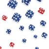 24Pcs 4th of July Press on Toenails Patriotic Independence Day Fake Toe Nails with Star Pattern Full Cover Red Blue False Toenail 250th Anniversary Toe Nails Press ons Summer Beach Toenails for Women view 2