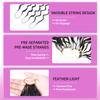 Deep Wave Feather Human Crochet Hair Miracle Invisible Knots 16Inch 60g view 2