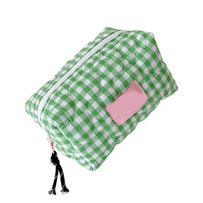 Altriapendragon Multifunctional Heart Candy Checkered Cosmetic Storage Pouches Organizers for Makeup Skincare Travel Portable Bag Portable Organizers