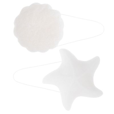 TOPPERFUN 2 Pcs Bath Sponges Konjac Sponge Body Scrubber Exfoliating for Infants with Shaped Designs for Newborn Bathing