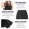 OQ HAIR Burmese Curly Feather Crochet Human Hair Extensions 22 Inch 50g view 3