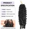 OQ HAIR Burmese Curly Feather Crochet Human Hair Extensions 22 Inch 50g view 4