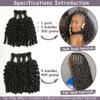 VIPbeauty Boho Human Braiding Hair Burmese Curly Bulk Human Hair Extensions For Kids/Friend For Bohemian Knotless Braids No Weft 300g 15A Virgin Pre Stretched 20 20 20 Inch view 3