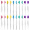 20 Pcs Lip Scrub Brush, Double-Sided Silicone Exfoliating Lip Brush, Lips Scrubber Exfoliator Tool for Men Women Dark Lips Lightening Smooth view 1
