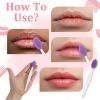 20 Pcs Lip Scrub Brush, Double-Sided Silicone Exfoliating Lip Brush, Lips Scrubber Exfoliator Tool for Men Women Dark Lips Lightening Smooth view 2