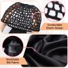 Wrap Cap Hair Net and Scarf, Silk Press Wrap 2 in 1 Hair Net for Silk Press view 4