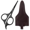 Amabro 4.7-inch Small Nose Hair Scissors, Stainless Steel Scissor with Rounded Tips Curved Safety Precision Grooming for Trimming Details Facial Hair Eyebrow Beard Mustache Men Women, Travel Safe view 1