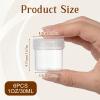 12 Pcs Small Travel Containers Plastic Jars with Lids and Scraper Wide Mouth Travel Size Containers 1 oz Plastic Jars Container Refillable Leakproof Reusable Round Empty Jar for Lotion Makeup Cosmetic view 2