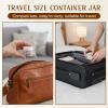 12 Pcs Small Travel Containers Plastic Jars with Lids and Scraper Wide Mouth Travel Size Containers 1 oz Plastic Jars Container Refillable Leakproof Reusable Round Empty Jar for Lotion Makeup Cosmetic view 3