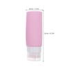 LABRIMP 4 Pcs 90ml Travel Silicone Bottles for Toiletries Refillable Squeeze Containers Portable Cosmetic Liquid Bottles for Shampoo Lotion Body Wash view 2