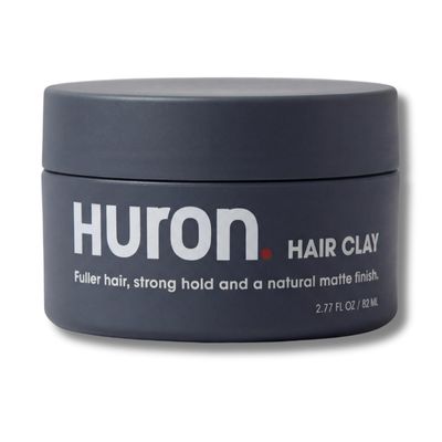 Huron Hair Clay: Matte Finish + Firm Hold, (2.77 oz jar)