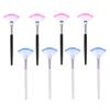 GAROZATION 8pcs Fan-shaped Facial Mask Brushes Soft Bristles with Long Handles Cosmetic Tools for Skincare and Makeup Application at Home and Spa view 1