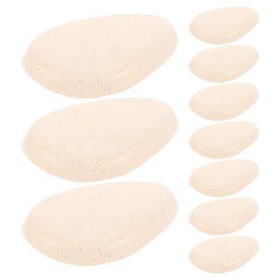 HEANUJJ 10pcs Silicone Beauty Sponge Powder Puff Set 3d Teardrop Shape Non-absorbent Reusable Foundation Applicator for Face Makeup and Concealer