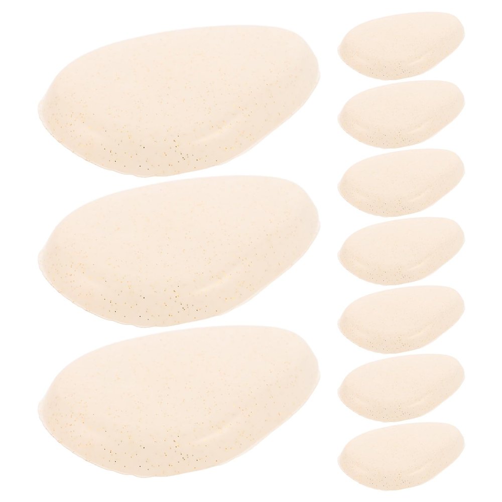HEANUJJ 10pcs Silicone Beauty Sponge Powder Puff Set 3d Teardrop Shape Non-absorbent Reusable Foundation Applicator for Face Makeup and Concealer