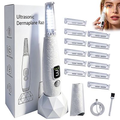Sonic Dermaplane Razor for Women Face 12 Refill Blades