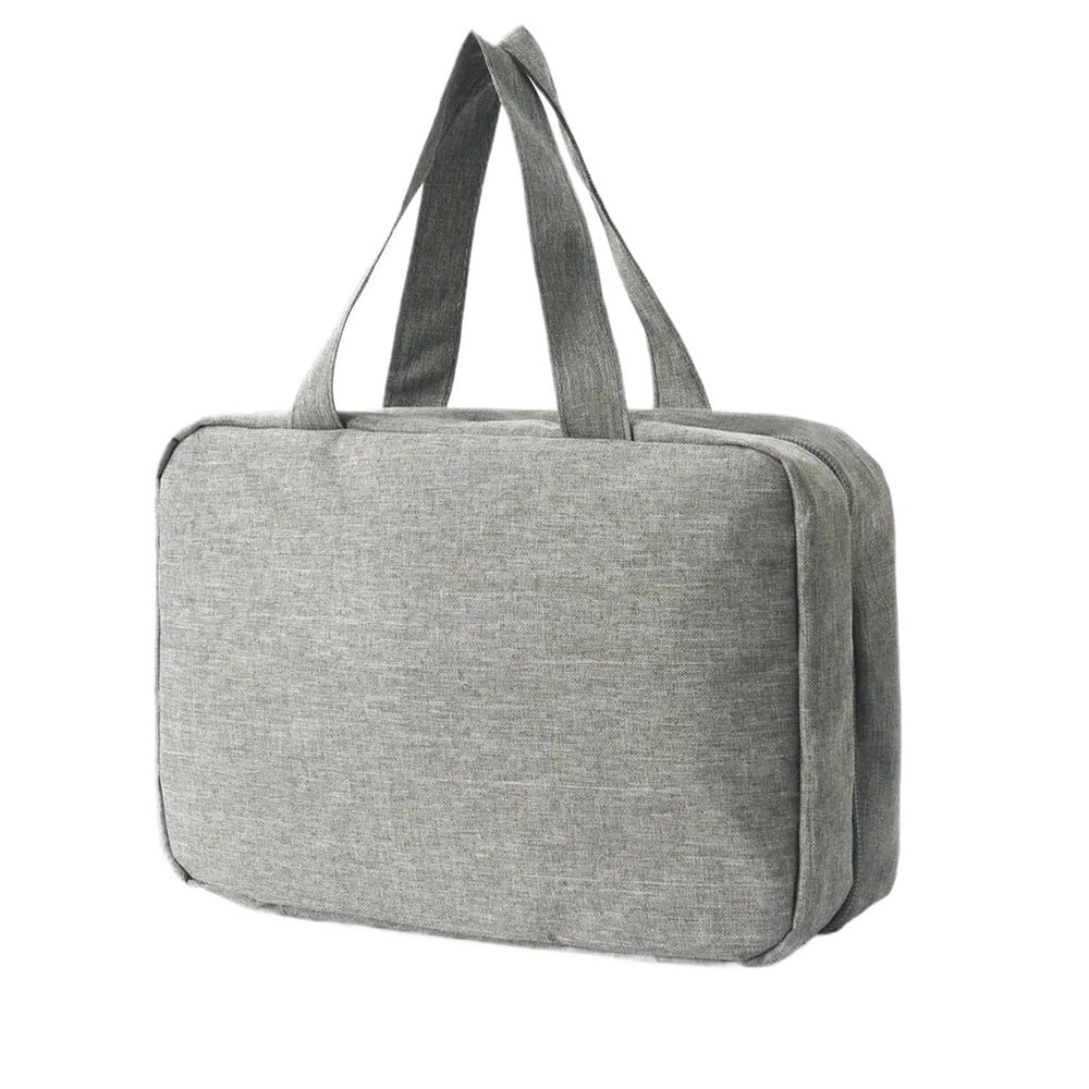 Portable Hanging Toiletry & Cosmetic Storage Bag(Gray)