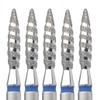Original KMIZ Nail Drill Bit [5Pack] - Diamond Tornado Flame, 2.1 mm, Medium Grit, 3/32" Shank - EFile Bit for Dry Cuticle Work, Pterygium Removal & Tough Lateral Folds - model DTO 2.1-10M view 1