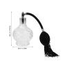 NUOBESTY Vintage Glass Perfume Atomizer Bottle, 100ml Bulb Pump with Tassel view 2
