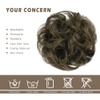 BARSDAR 100% Human Hair Bun Extension - Real Human Hair Brown Messy Bun Scrunchie for Women - Elastic Wavy Small Updo Chignons Chocolate Brown Hairpieces Soft Lightweight Natural Looking Daily view 4