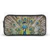 HETVBNS Beauty Peacock Pencil Case Large Capacity, Durable Pencil Pouch Portable Small Cosmetic Bag with Metal Zipper, Simple Makeup Pouch Aesthetic Toiletry Bag for Travel Office view 1
