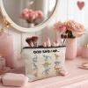 TopXmai Christian Dinosaur Makeup Bag, Inspirational Christian Dinosaur Lover Gifts Cosmetic Bag, Religious Scripture Bible Dino Makeup Pouch,B117 view 3