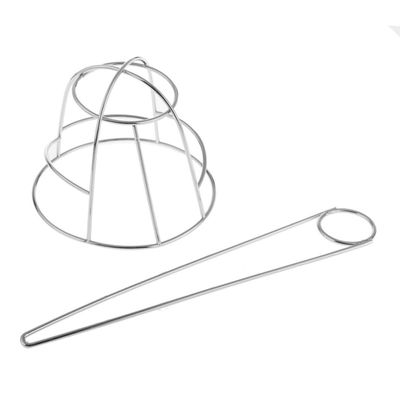 LRXIYODE Metal Hollow Birdcage Hair Bun Holder Stick Fork Silver Alloy Hairpin for Women Retro Updo Hair Accessories