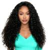 Maytune Curly Half Wig Human Hair 200 Density 3 In 1 Seamless Flip Over Half Wigs Human Hair Glueless Wear and Go Beginner Friendly Deep Wave Human Hair Drawstring Headband Wig for Women 20 Inch view 1