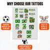 22 Pcs 2026 World Cup Tattoos Temporary Soccer Party Favors World Cup Party Decorations Soccer Stickers Gifts For Game Day Essential view 2