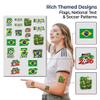 22 Pcs 2026 World Cup Tattoos Temporary Soccer Party Favors World Cup Party Decorations Soccer Stickers Gifts For Game Day Essential view 4