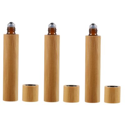 BCOATH 10ml Roller Bottles 3pcs Refillable Glass Essential Oil Bottles with Stainless Steel Roll-on Ball for Travel and Aromatherapy Use